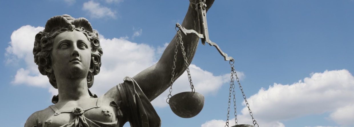Beeld van vrouwe justitia